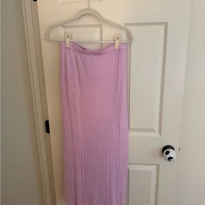 Freshman Light Purple Midi Skirt